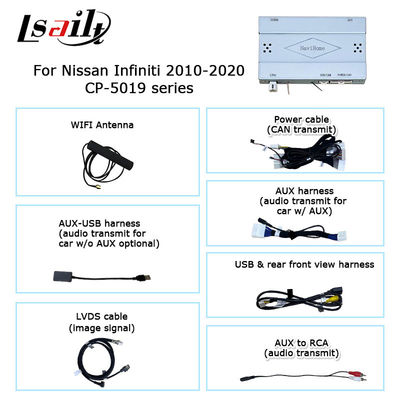 لاسلكي كاربلاي أندرويد أوتو لسيارات إنفينيتي G37 G25 Q40 Q60 370GT سكايلاين 08IT