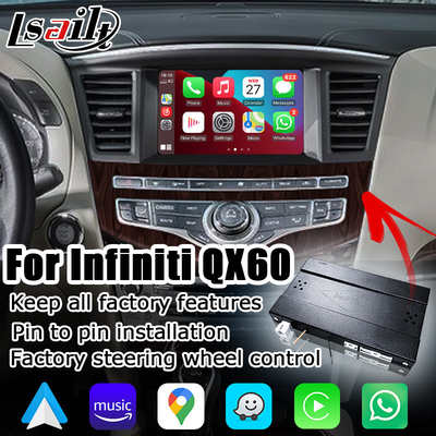 إنفينيتي JX35 QX60 اللاسلكية كاربلاي الروبوت واجهة تلقائية حل ترقية غير ضرر
