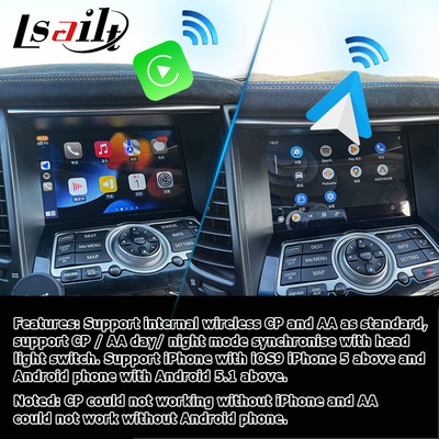 ترقية شاشة INFINITI QX70 FX35 FX37 HD عالية الدقة اللاسلكية carplay android auto IT06