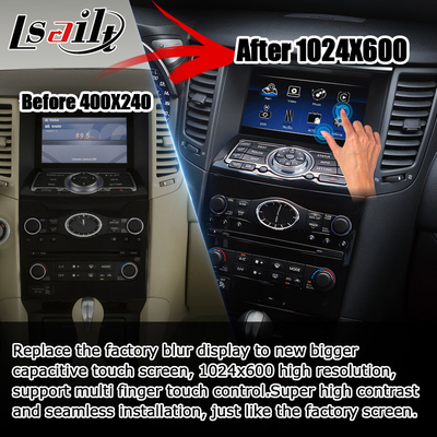 ترقية شاشة INFINITI QX70 FX35 FX37 HD عالية الدقة اللاسلكية carplay android auto IT06