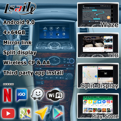 إنفينيتي QX50 EX EX35 EX25 EX37 Nissan Skyline Crossover Android HD شاشة carplay android auto ترقية