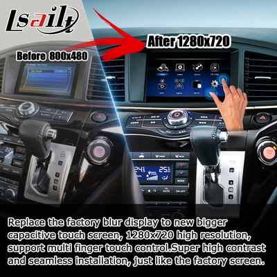 Nissan Elgrand E52 HD muti finger touch HD شاشة ترقية لاسلكية carplay android auto