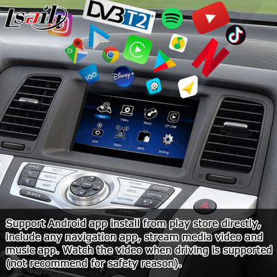 Nissan Murano Z51 Android HD شاشة ترقية Android auto carplay Youtube waze Netflix play