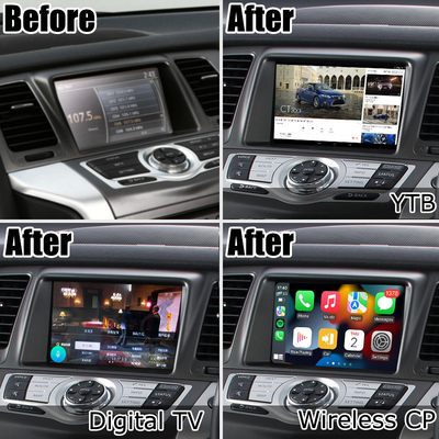 Nissan Murano Z51 Android HD شاشة ترقية Android auto carplay Youtube waze Netflix play