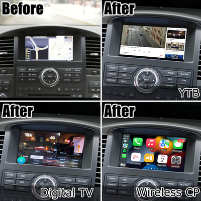 ترقية شاشة تعمل باللمس متعددة الأصابع عالية الدقة لـ Nissan Pathfinder R51 carplay android auto