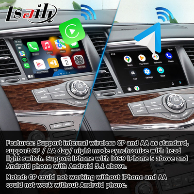 نيسان باترول Y62 2010-2016 ترقية شاشة تعمل باللمس مع واجهة فيديو youtube auto carplay