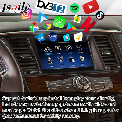 نيسان باترول Y62 2010-2016 ترقية شاشة تعمل باللمس مع واجهة فيديو youtube auto carplay