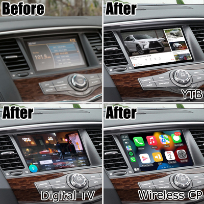 نيسان باترول Y62 2010-2016 ترقية شاشة تعمل باللمس مع واجهة فيديو youtube auto carplay