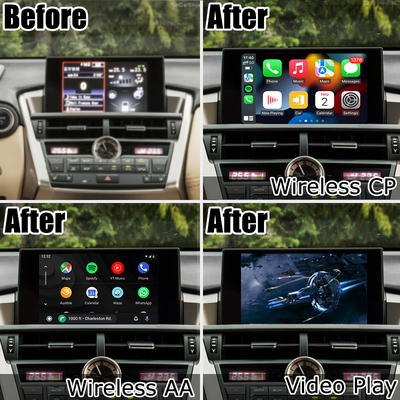 لكزس NX اللاسلكية كاربلاي الروبوت شاشة عرض السيارات عكس واجهة العرض NX300g NX200t