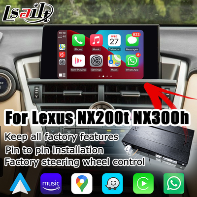 لكزس NX اللاسلكية كاربلاي الروبوت شاشة عرض السيارات عكس واجهة العرض NX300g NX200t