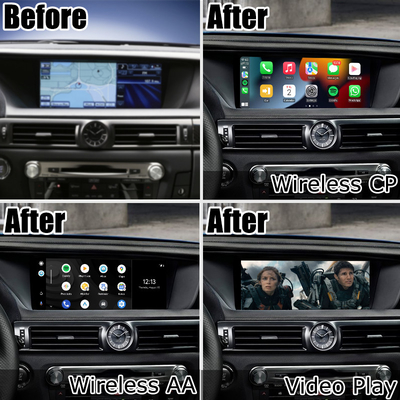 واجهة تلقائية آلية تعمل بنظام android carplay لكزس GS450h GS350 GS200t من Lsailt