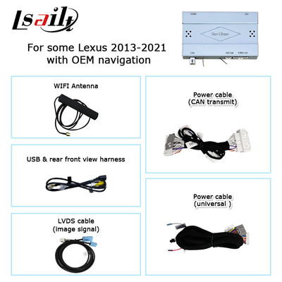 لكزس IS350 IS200t IS300 IS300h اللاسلكية caprlay android auto box screen mirroring