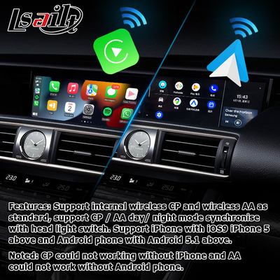 لكزس IS350 IS200t IS300 IS300h اللاسلكية caprlay android auto box screen mirroring