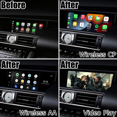 لكزس IS350 IS200t IS300 IS300h اللاسلكية caprlay android auto box screen mirroring