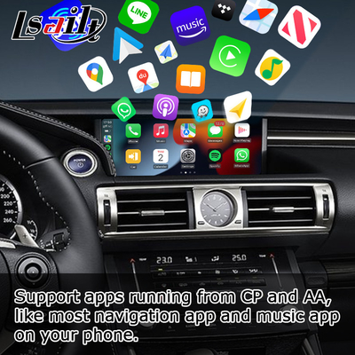 لكزس IS350 IS200t IS300 IS300h اللاسلكية caprlay android auto box screen mirroring