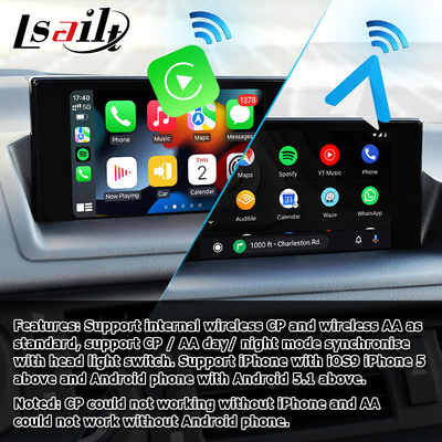 لكزس CT200h CT اللاسلكي carplay android auto واجهة الشاشة يعكس الإسقاط