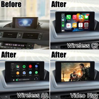 لكزس CT200h CT اللاسلكي carplay android auto واجهة الشاشة يعكس الإسقاط