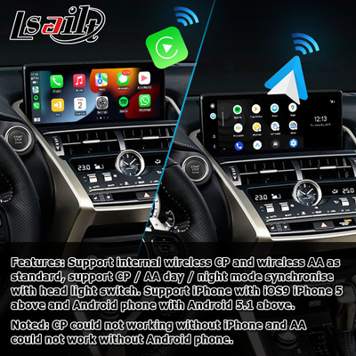 لكزس NX300 NX300h 2018 2021 صندوق واجهة كاربلاي لاسلكي أندرويد أوتو
