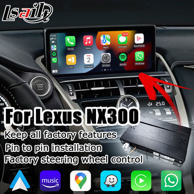 لكزس NX300 NX300h 2018 2021 صندوق واجهة كاربلاي لاسلكي أندرويد أوتو