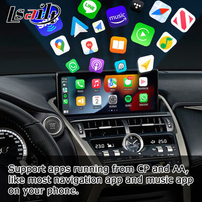 لكزس NX300 NX300h 2018 2021 صندوق واجهة كاربلاي لاسلكي أندرويد أوتو