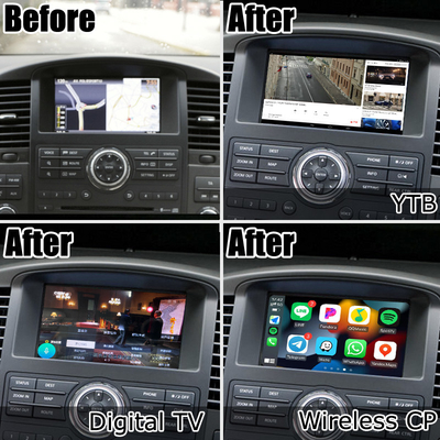 نيسان باثفايندر IT08 R51 HD شاشة ترقية صندوق التنقل اللاسلكي carplay android