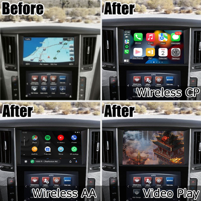 إنفينيتي Q50 Q60 اللاسلكية carplay android auto واجهة وسائط العرض