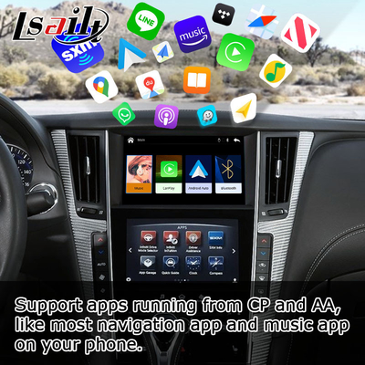 إنفينيتي Q50 Q60 اللاسلكية carplay android auto واجهة وسائط العرض