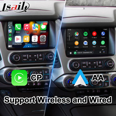 واجهة فيديو الوسائط المتعددة Lsailt Android Carplay لسيارات شيفروليه جي إم سي تاهو 2014-2019