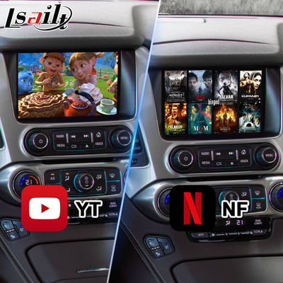 واجهة فيديو الوسائط المتعددة Lsailt Android Carplay لسيارات شيفروليه جي إم سي تاهو 2014-2019