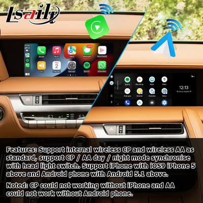 تدعم واجهة وسائط لكزس LC LC500 LC500h اللاسلكية ، التي تعمل بنظام أندرويد ، خاصية انعكاس الشاشة