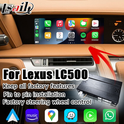 تدعم واجهة وسائط لكزس LC LC500 LC500h اللاسلكية ، التي تعمل بنظام أندرويد ، خاصية انعكاس الشاشة