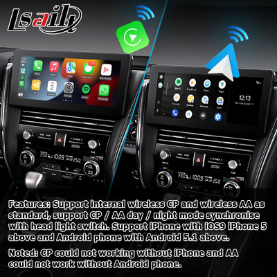 نظام تشغيل تلقائي لاسلكي يعمل بنظام Android لعرض شاشة Lexus LM300h LM350 LM