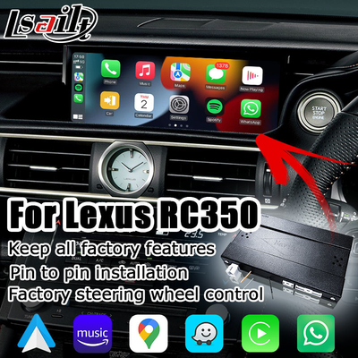 كارب لاسلكي لكزس RC RC350 RCF RC200t RC300h RC300 android auto