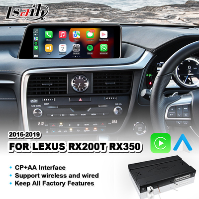 واجهة أندرويد آوتو كاربلاي اللاسلكية لليكسوس RX350 RX200T RX 350 تحكم الماوس 2016-2019