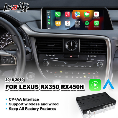 ليكسوس كاربلاي اندرويد أوتو واجهة لRX450H RX350 RX 350 تحكم الماوس 2016-2019