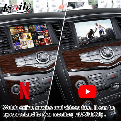 شاشة Lsailt Car Multimedia لـ باترول نيسان أرمادا مع كاربلاي لاسلكي ، يوتيوب ، ترقية ديسبلاي