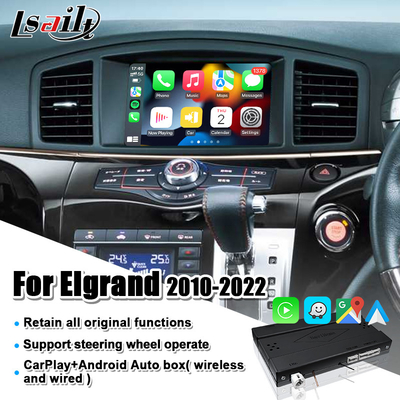 واجهة Nissan CarPlay مع Android Auto و YouTube و Spotify لـ Elgrand و Patrol و Armada و Pathfinder