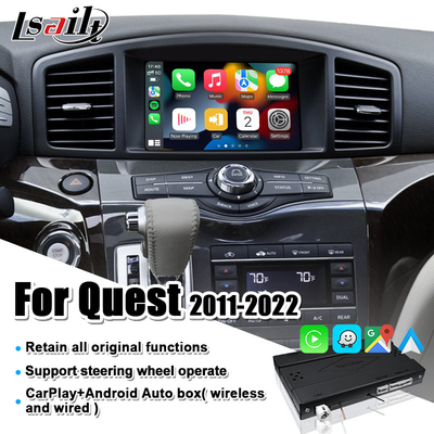 واجهة CarPlay اللاسلكية لنيسان كويست وباترول وأرمادا وإنفينيتي QX مع يوتيوب وأندرويد أوتو