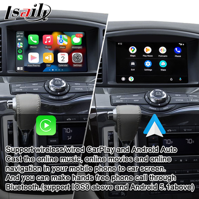 واجهة CarPlay اللاسلكية لنيسان كويست وباترول وأرمادا وإنفينيتي QX مع يوتيوب وأندرويد أوتو