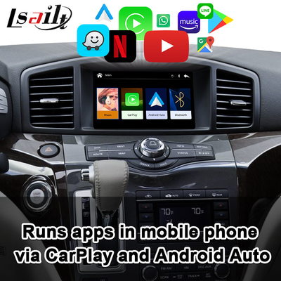 واجهة CarPlay اللاسلكية لنيسان كويست وباترول وأرمادا وإنفينيتي QX مع يوتيوب وأندرويد أوتو