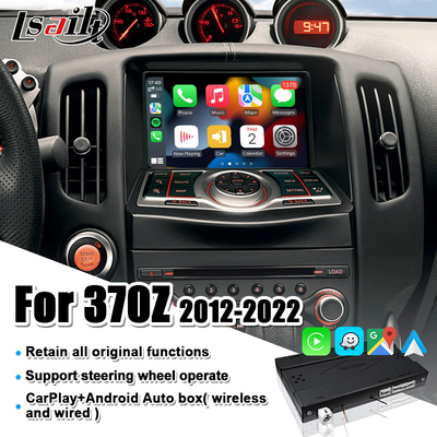 تدعم واجهة Android Auto CarPlay لسيارة Nissan 370Z Pathfinder Infiniti QX الكاميرات الخلفية