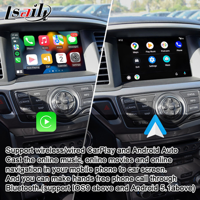 تضمنت واجهة Pathfinder CarPlay Android Auto و YouTube و Bluetooth تعمل لنيسان