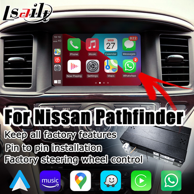 صندوق ملاحة تلقائي يعمل بنظام أندرويد من Carplay لاسلكي لنيسان باثفايندر R52 2017-2021