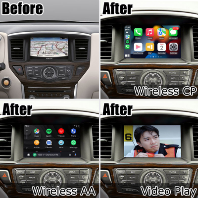 صندوق ملاحة تلقائي يعمل بنظام أندرويد من Carplay لاسلكي لنيسان باثفايندر R52 2017-2021