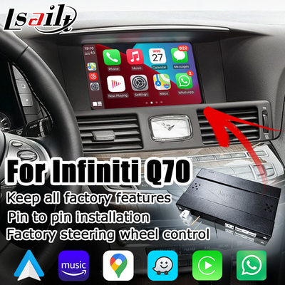 إنفينيتي Q70 اللاسلكية carplay android auto phone screen mirroring media box by Lsailt
