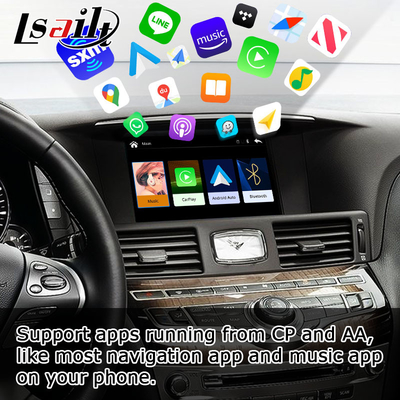إنفينيتي Q70 اللاسلكية carplay android auto phone screen mirroring media box by Lsailt