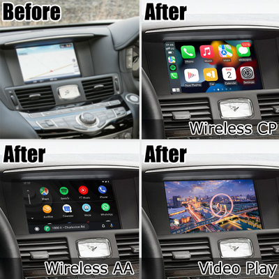 إنفينيتي Q70 اللاسلكية carplay android auto phone screen mirroring media box by Lsailt