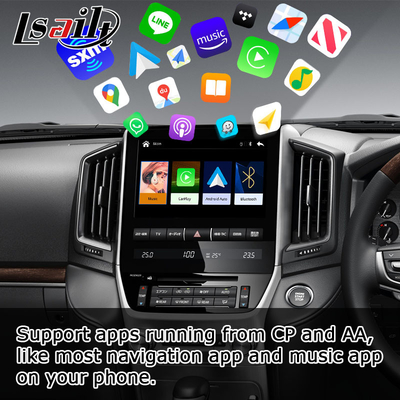 تويوتا لاند كروزر LC200 OEM style wireless carplay android auto ترقية واجهة الوسائط المتعددة