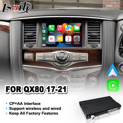 واجهة Android Auto Carplay اللاسلكية لعام 2017-2021 Infiniti QX80