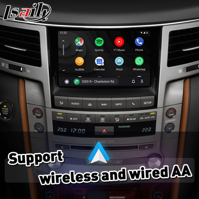 واجهة Carplay لليكسوس LX570 LX 570 مع أندرويد أوتو اللاسلكي 2012-2015